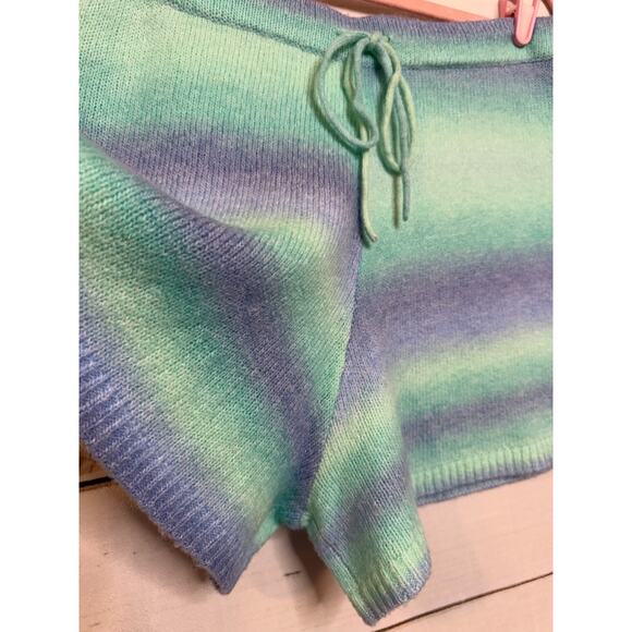 NWT LILLY PULITZER Wanetta Sweater Shorts XL Surf Blue Space Dye MSRP $118 - Picture 6 of 7